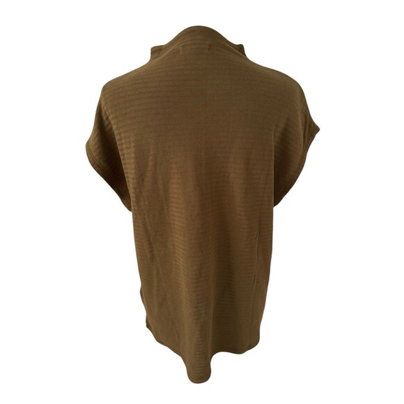 Madewell Oversized Funnelneck Tunic Top in Golden Spinach Size XS - Picture 3 of 8